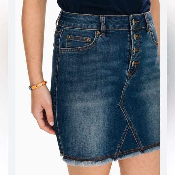 SOUTHERN TIDE DENIM SKIRT GABRIELA DENIM SKIRT MEDIUM INDIGO 27W TRENDING - Picture 4 of 16